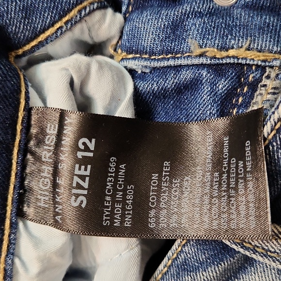 Copperflash High-rise skinny jeans Sz 12 - Picture 6 of 7